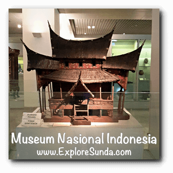 Miniature of Gadang house from Sumatera - a collection of Museum Gajah (The National Museum of Indonesia), Jakarta