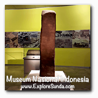 Mulavarman inscription from East Kalimantan dated early 5th century - a collection of Museum Gajah (The National Museum of Indonesia), Jakarta