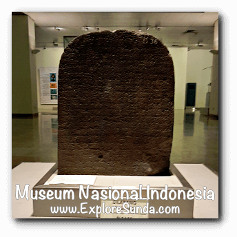 An inscription from Prambanan, Central Java dated early 10th century - a collection of Museum Gajah (The National Museum of Indonesia), Jakarta